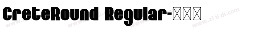 CreteRound Regular字体转换